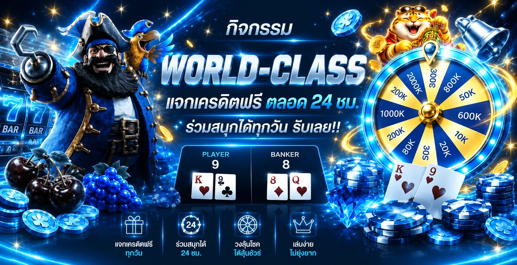 WORLD-CLASS เว็บพนันครบวงจร ทางเข้าเดียวใช้งานง่าย